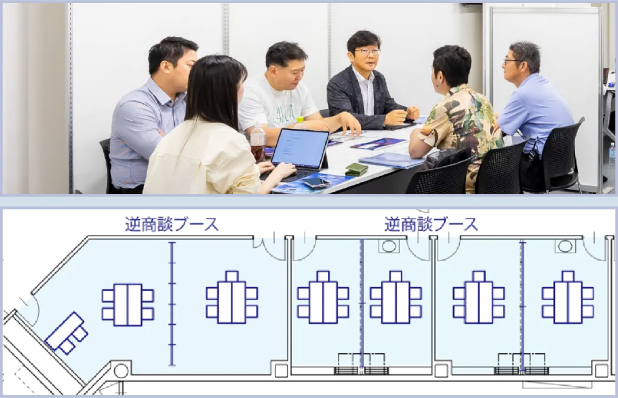 逆商談ブースイメージ図